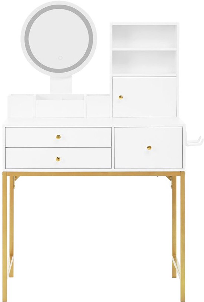 Grote Kaptafel – Make-uptafel – Dressing Table – Toilettafel – Schminktisch – Met 3 Lades