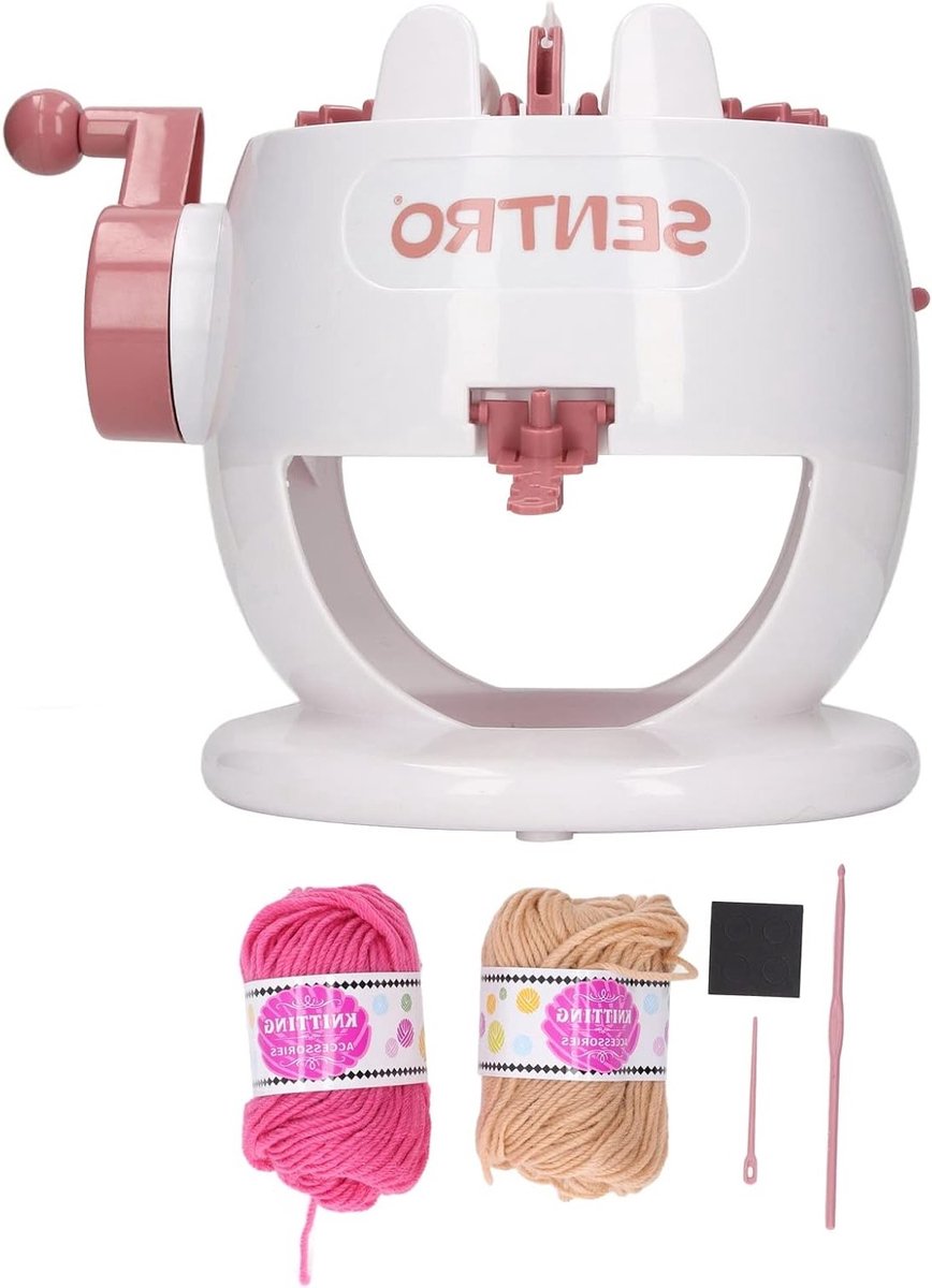 Handmatige Breimachine met 22 Naalden en 2 Kleur Draden - Slimme Weefmachine voor Breien, Ideaal voor Volwassenen en Kinderen, Creatief Brei Speelgoed en Hobbyset