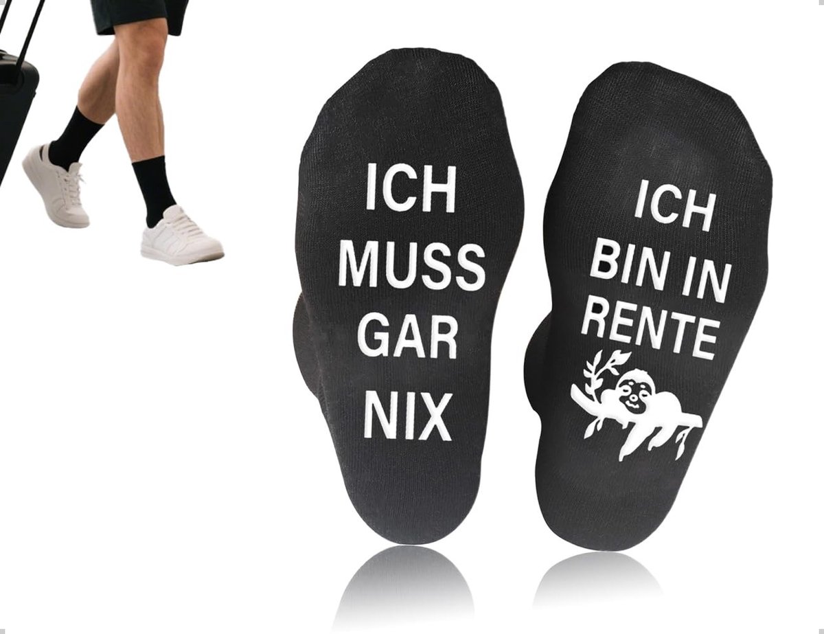 Dailygoods - Grappige Pensioensokken met Antislip voor Dames en Heren