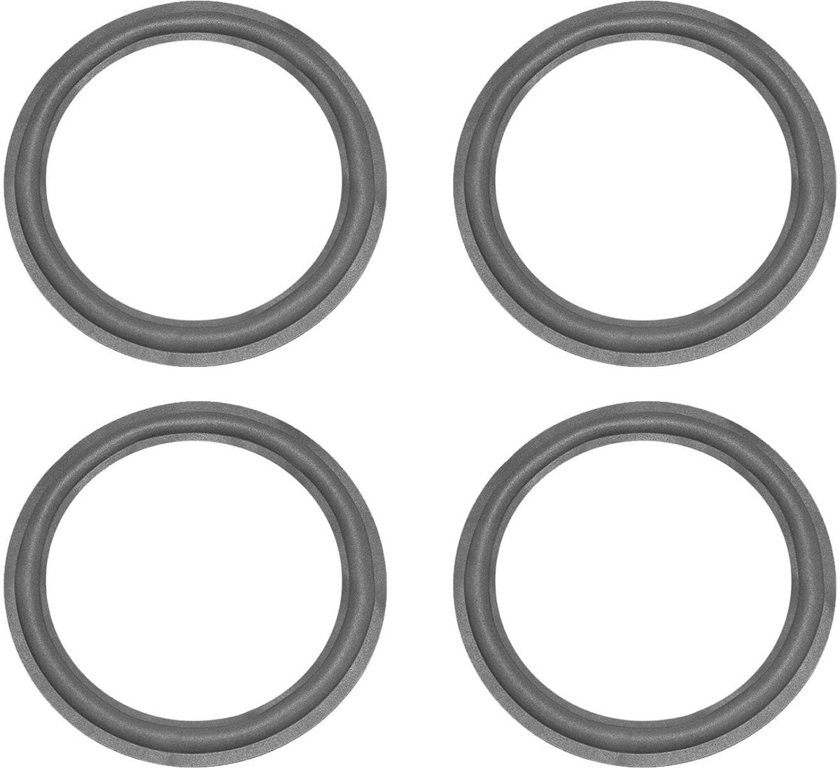 Dailygoods - Set van 4 Rubberen Luidsprekerranden voor Subwoofers