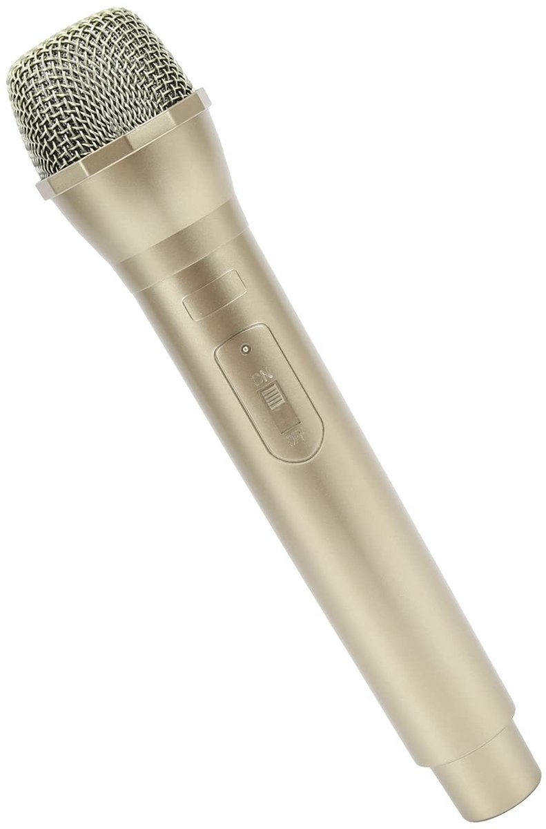 By shayne - Realistische Plastic Microfoon Prop - Karaoke Accessoire - Gouden Retro Microfoon - Perfect voor Feestjes - Ideaal voor Podium en Kostuum