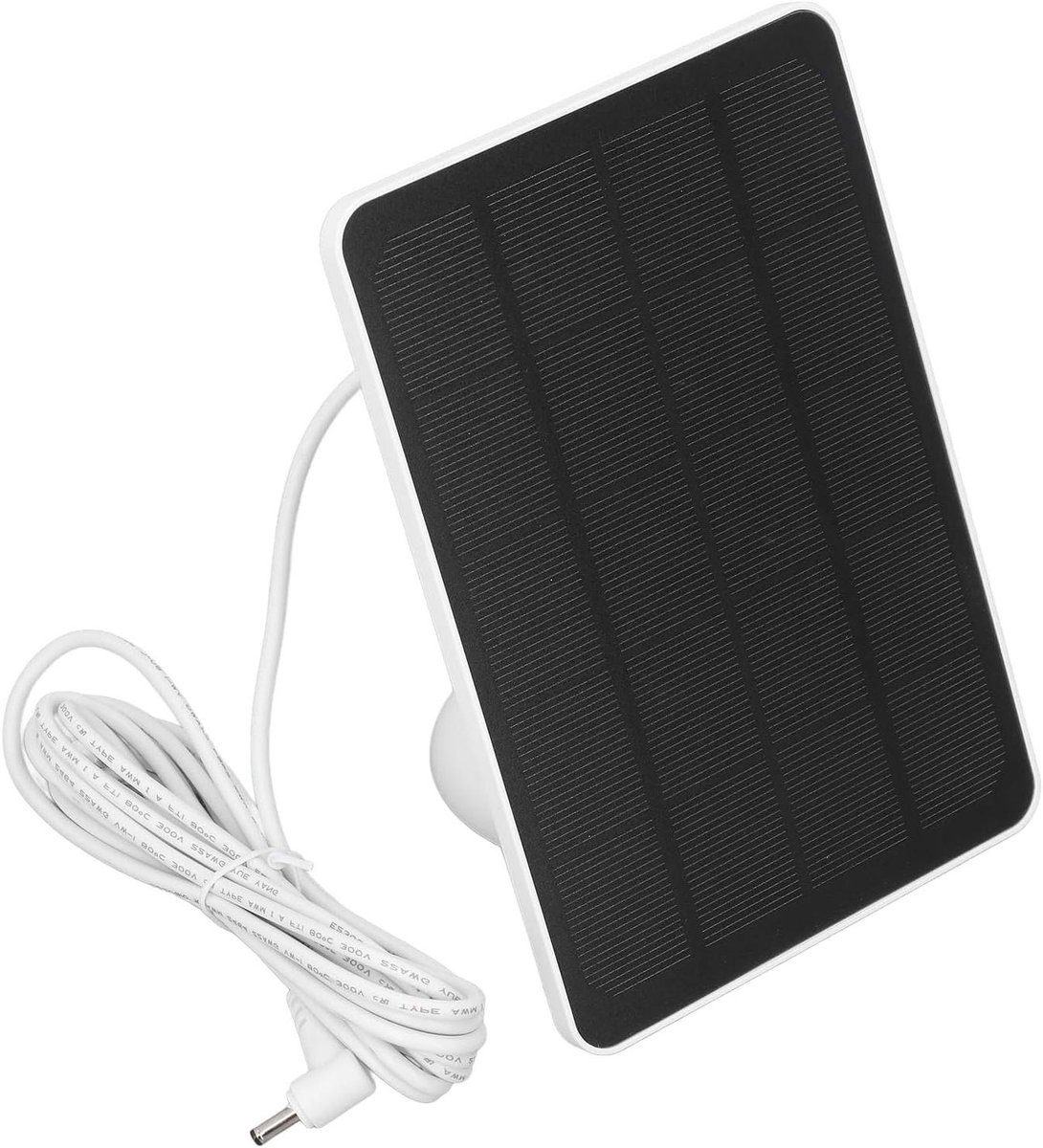 Zonnepaneel Charger - Draagbare Stroom - Camera Voeden - IP65 Weerbestendig - 10W Vermogen - Zwart