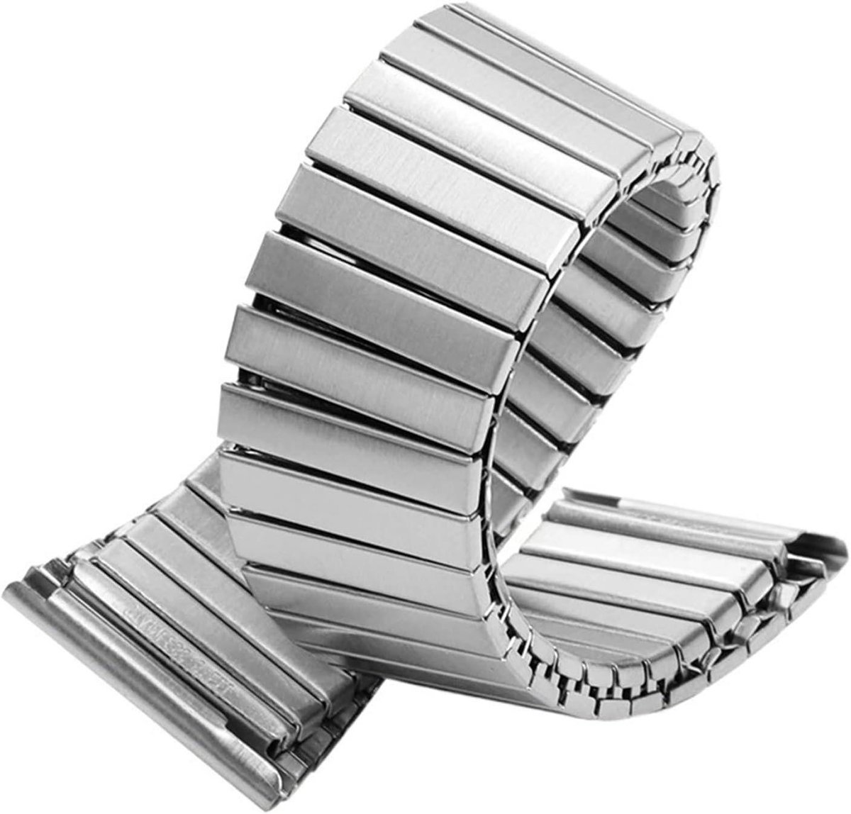 Horlogeband - Metalen band - Dagelijks gebruik - Verstelbaar ontwerp - 22 mm breed - Zilverkleurig