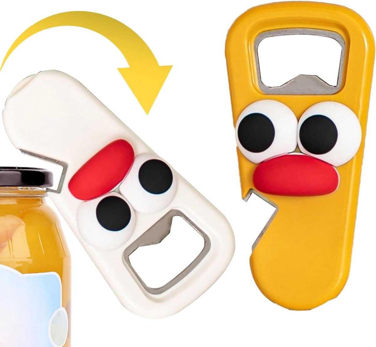 Koelkast Flesopener - Cartoon Opener - Drankjes Openen - Sterke Magnetische Kracht - 2 stuks - A