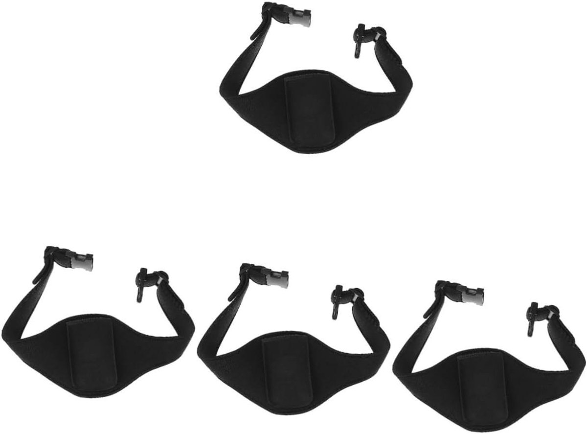 Microfoon heuptas - Microfoon houder - Muziek optredens - Verstelbare band - 4 stuks - Zwart