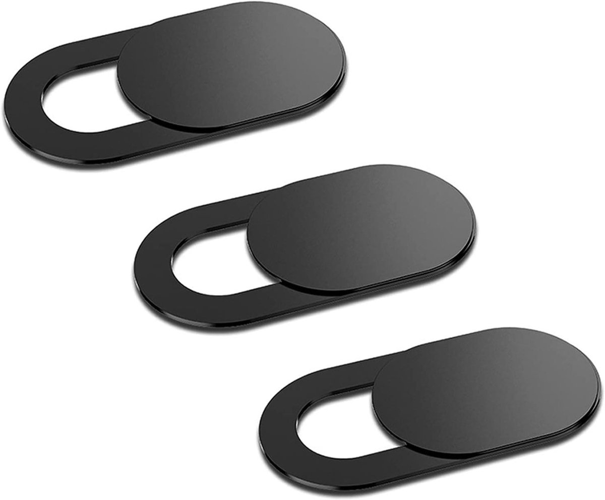 Webcam Cover - Privacy Slider - Digitale Veiligheid - Universele Pasvorm - 18x9mm - Zwart