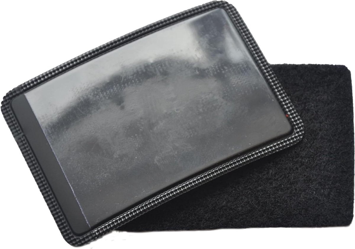 Kaarthouder - Naaihouder - Kleding Personaliseren - Afneembaar met Klittenband - Creditcard Formaat - Zwart