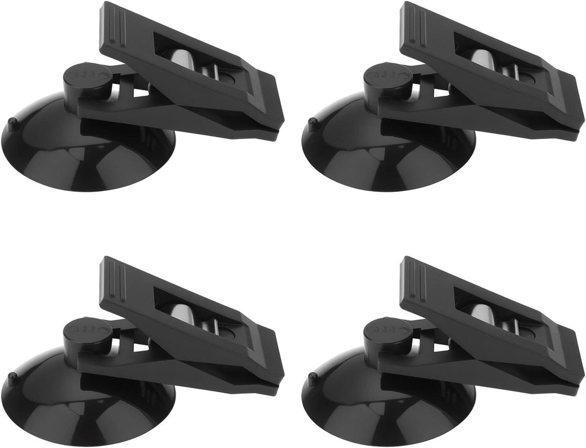Parkeerkaarthouders - Kaart Clips - Auto Organisatie - Sterke Zuignap - 2 Paar - Transparant