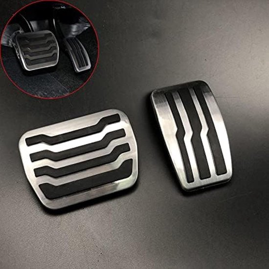 Pedaal Covers - Auto Interieur - Verbeter Rijervaring - Antislip Rubber - Set van 3 - Metaal — afbeelding 5