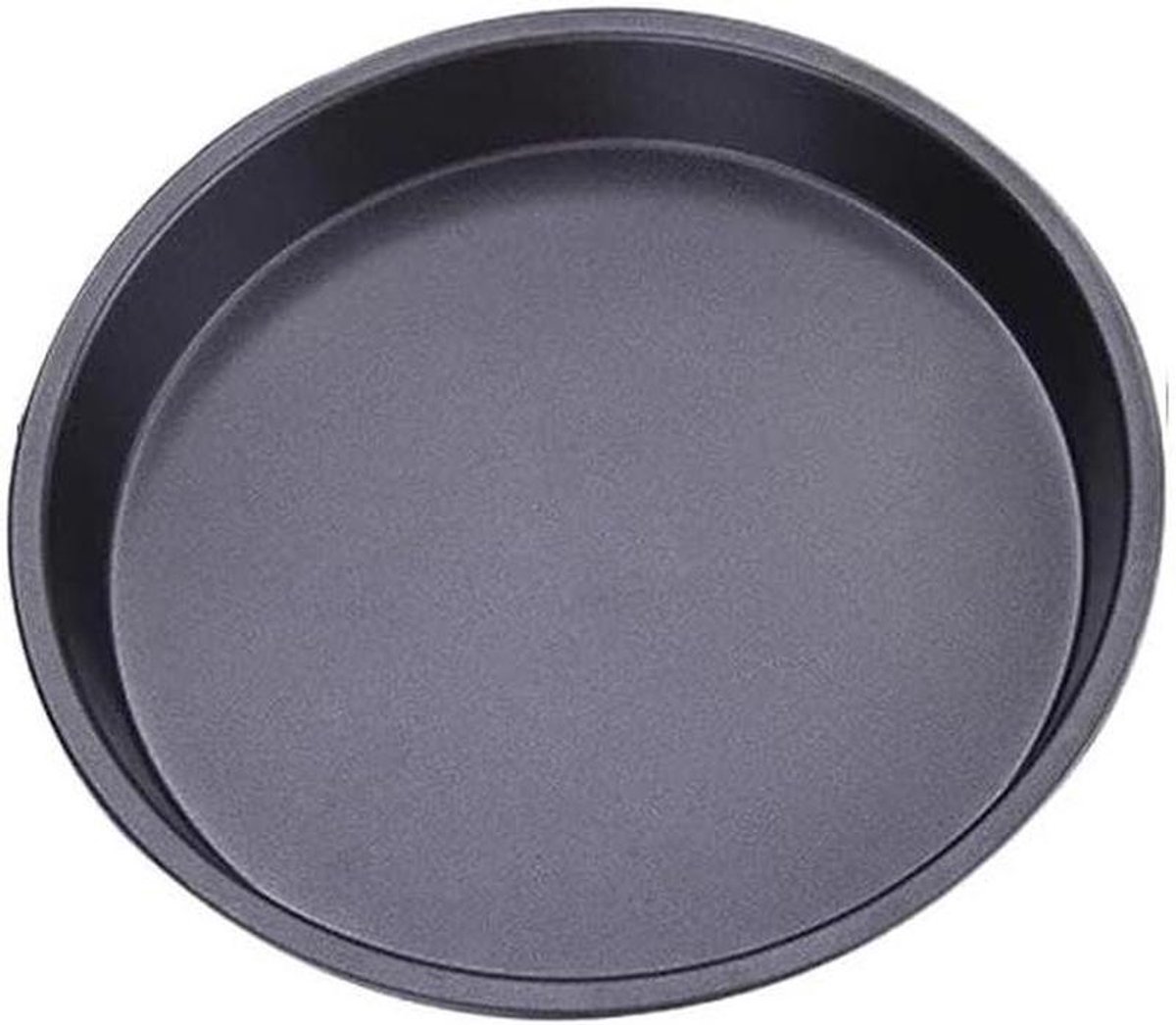 Pizza Bakplaat - Ronde Pan - Thuis Bakken - Antiaanbaklaag - 7 inch - Zwart