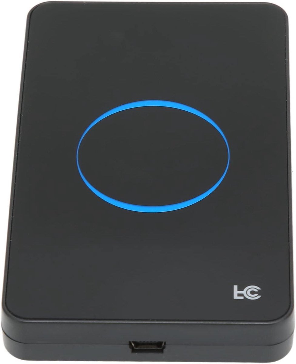 ID-kaartlezer - NFC-lezer - Contactloos lezen - Plug and Play - 80 mm leesafstand - Zwart