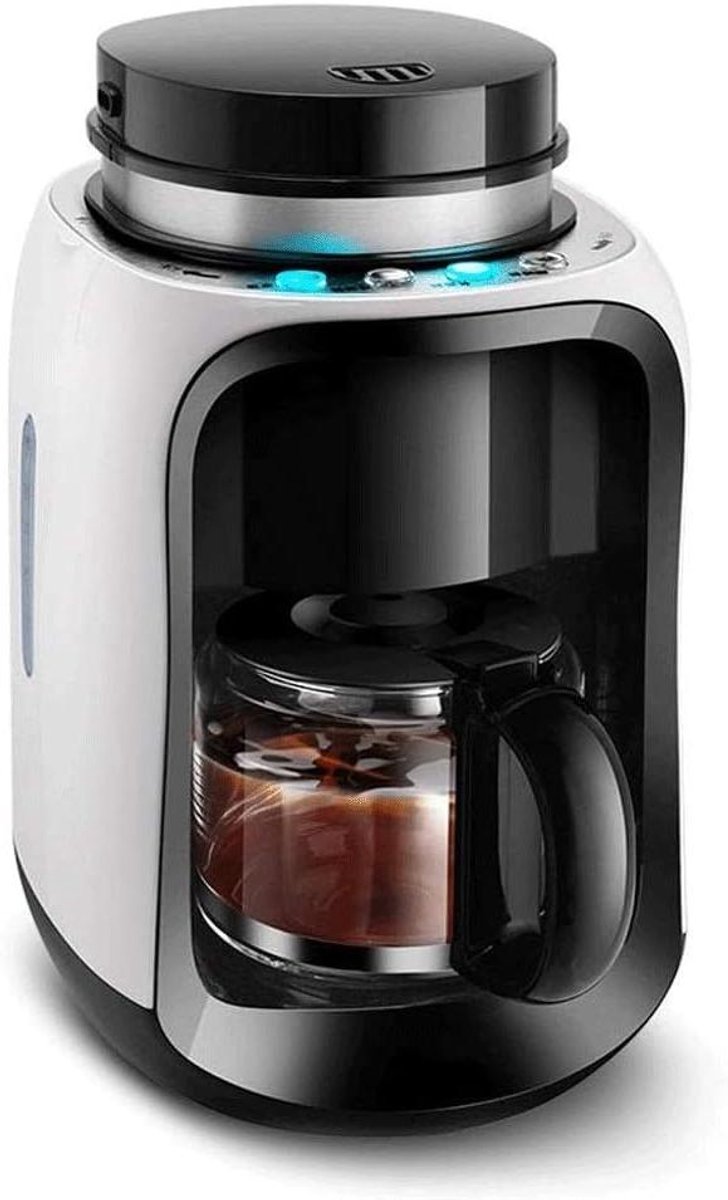 Koffiezetapparaat - Mini koffiezetter - Koffie zetten thuis - Compact design - 0.6 liter - Wit