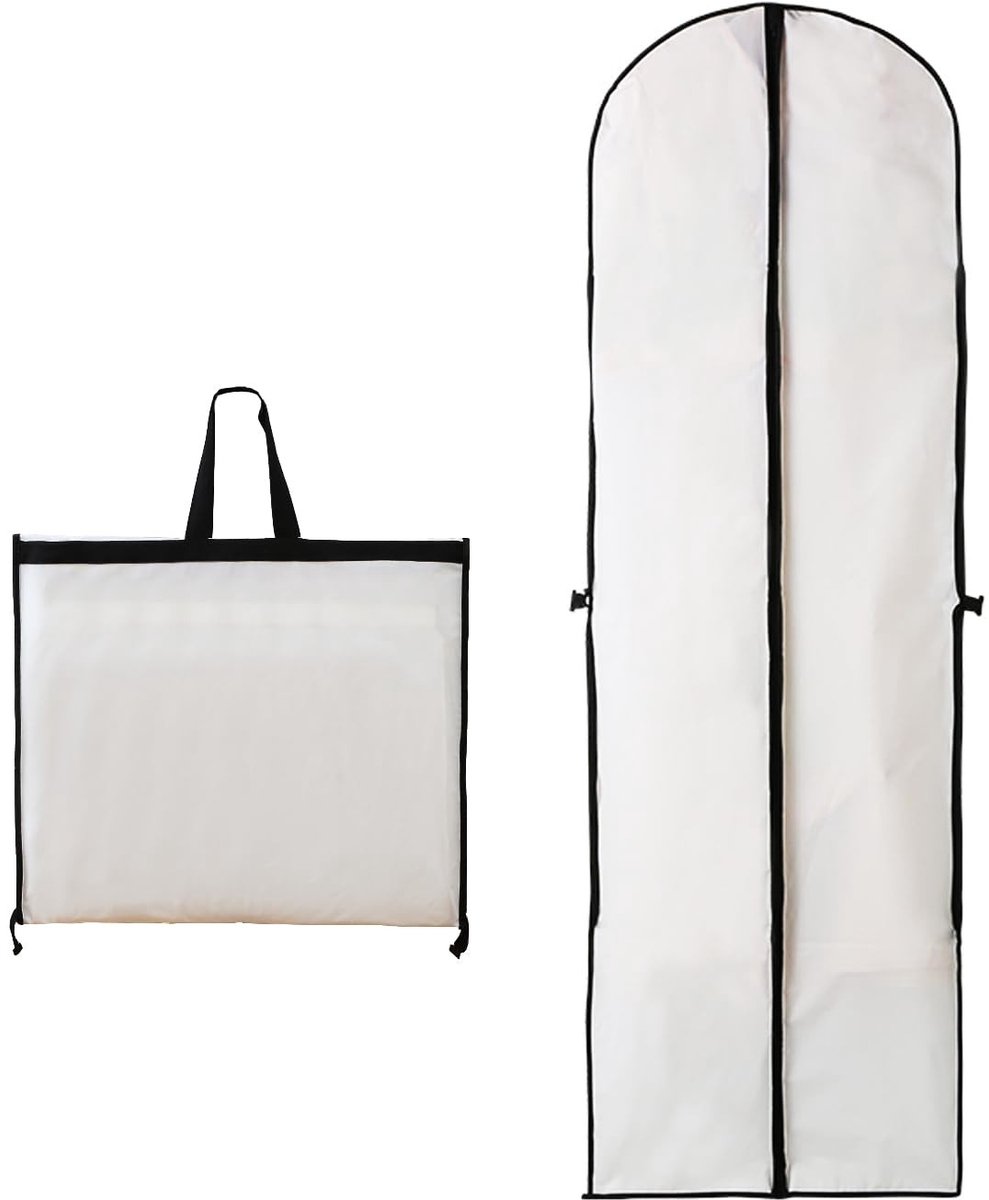 Dailygoods - Dailygoody - Garment Bag - Bruidsjurk - Waterdicht - 60 x 180 cm - Kostuumzak - Geschikt voor lange kleding