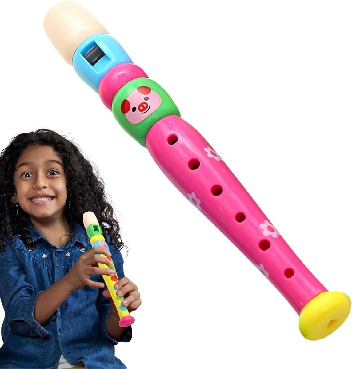 Fluit Speelgoed - Muziek Instrument - Muziek Leren - ABS Materiaal - 7.9 Inch - Willekeurige Kleur