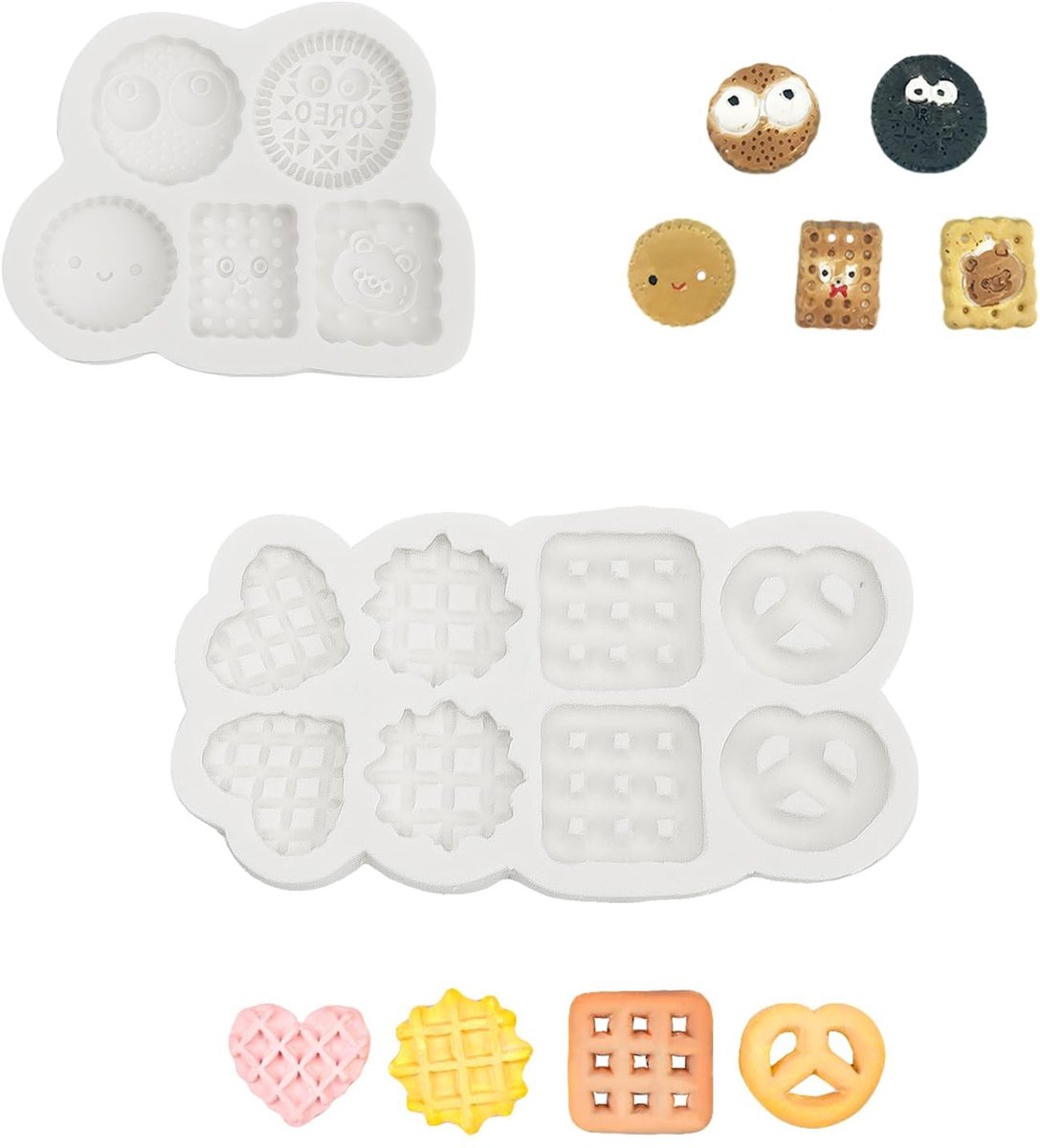 Dailygoods - Siliconen Wafelvorm voor Airfryer, 2 Stuks