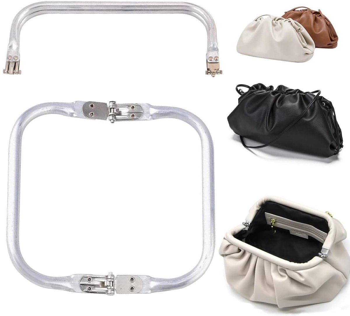 Dailygoods - Set van 2 Aluminium Handtasframes voor Doe-Het-Zelf Projecten