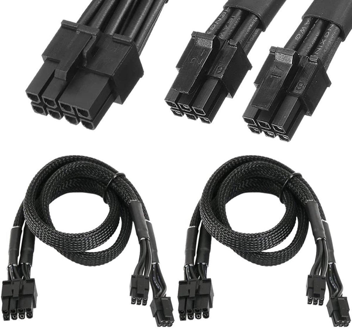 Dailygoods - Cosensi - Dailygoods - 2Pcs Mini 6Pin naar Mini 8Pin PCI-e Power Adapter Kabel