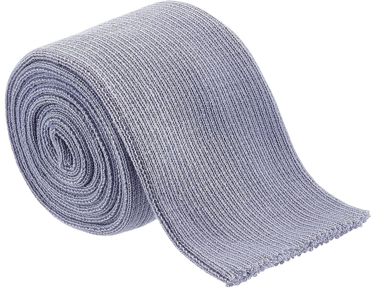 Dailygoods - Lichtgrijze Gebreide Manchet Ribbing voor Kleding