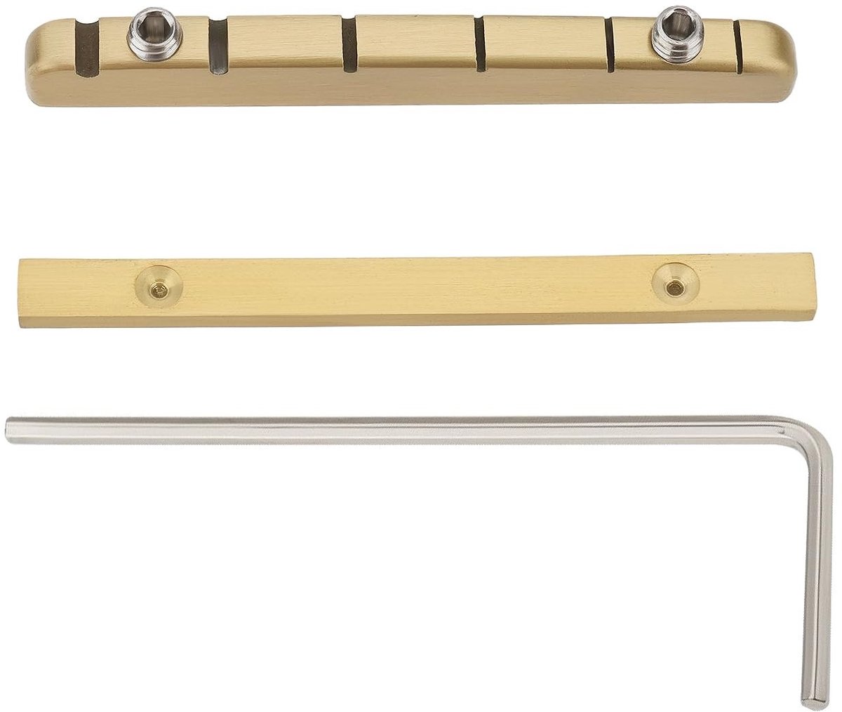Dailygoods - Messing Brug Noot voor Elektrische Gitaar, Verstelbaar