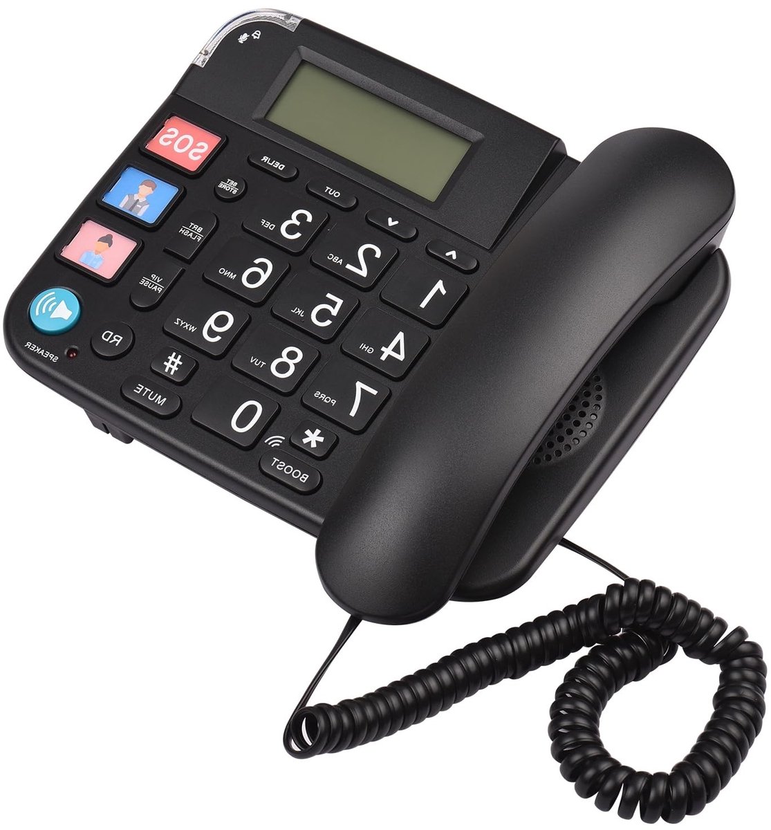 Dailygoods - Draagbare Telefoon voor Ouderen met Grote Knoppen en Backlight