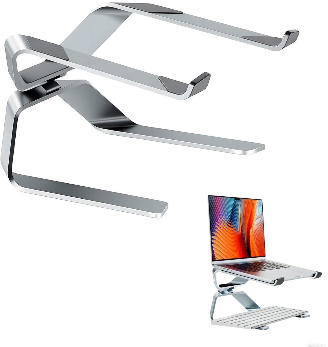 Dailygoods - In hoogte Verstelbare Aluminium Laptopstandaard voor Notebooks