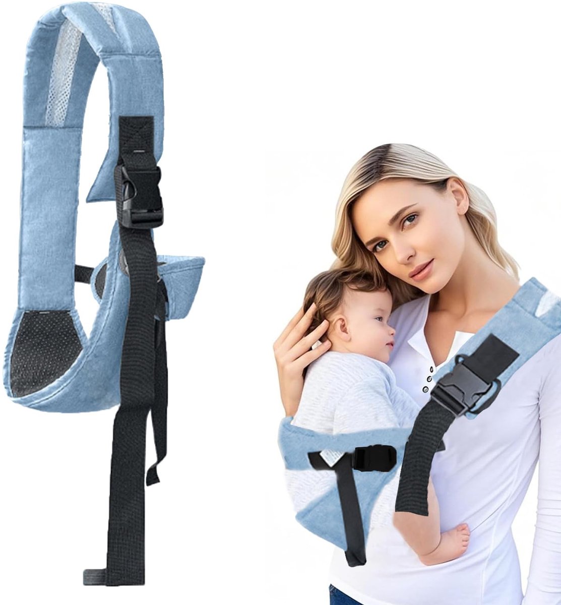 Dailygoods - Multifunctionele Zijdelingse Babydraagdoek voor Kinderen