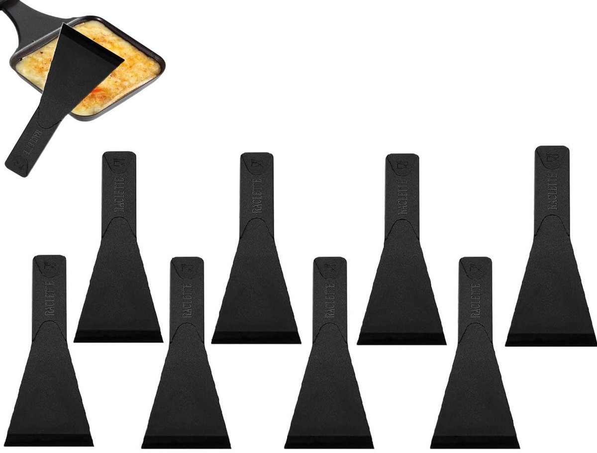 Dailygoods - Set van 8 Raclette Schrapers voor de Keuken