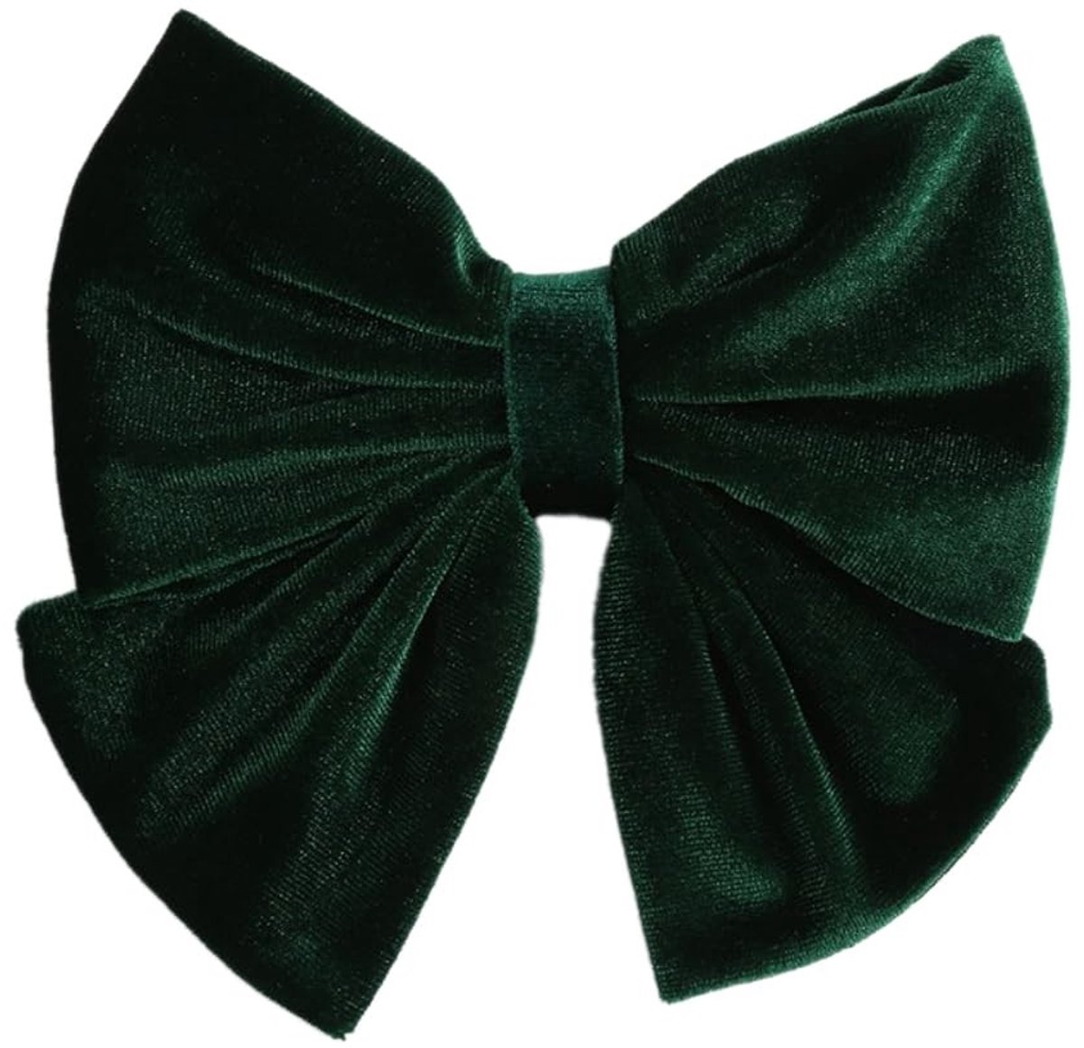 Dailygoods - Fluwelen Haarstrik voor Dames in Donkergroen