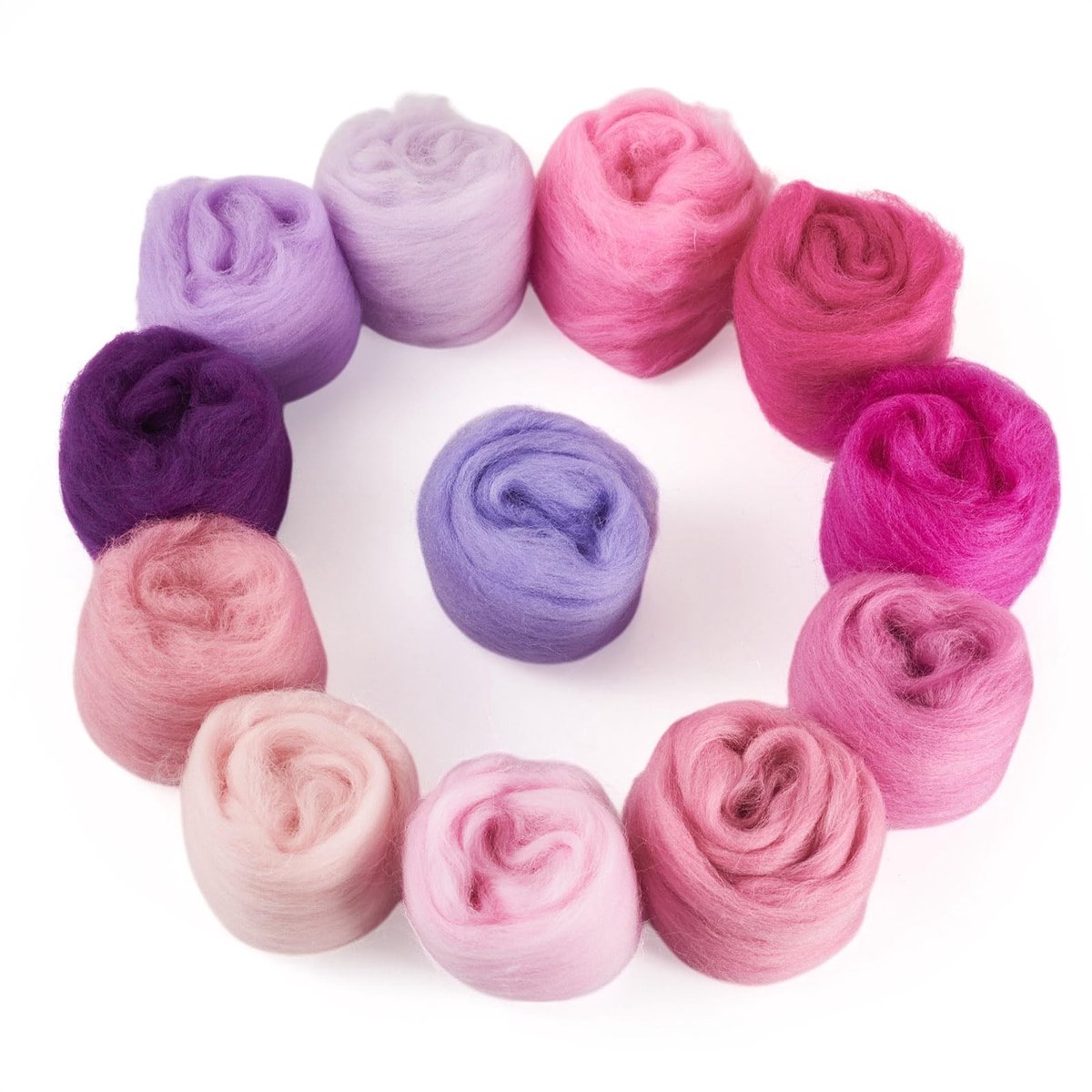 Dailygoods - 60G Naald Vilten Wol in 12 Kleuren