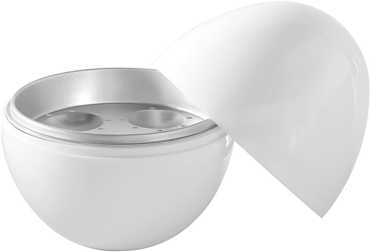 Dailygoods - Magnetron Eierkoker voor 4 Eieren met Instelbare Gaarheid