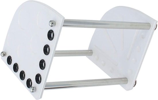 Keu Rack - Biljart Houder - Keuen Opbergen - Corrosiebestendig Ontwerp - 8 Keuen - Wit — afbeelding 3