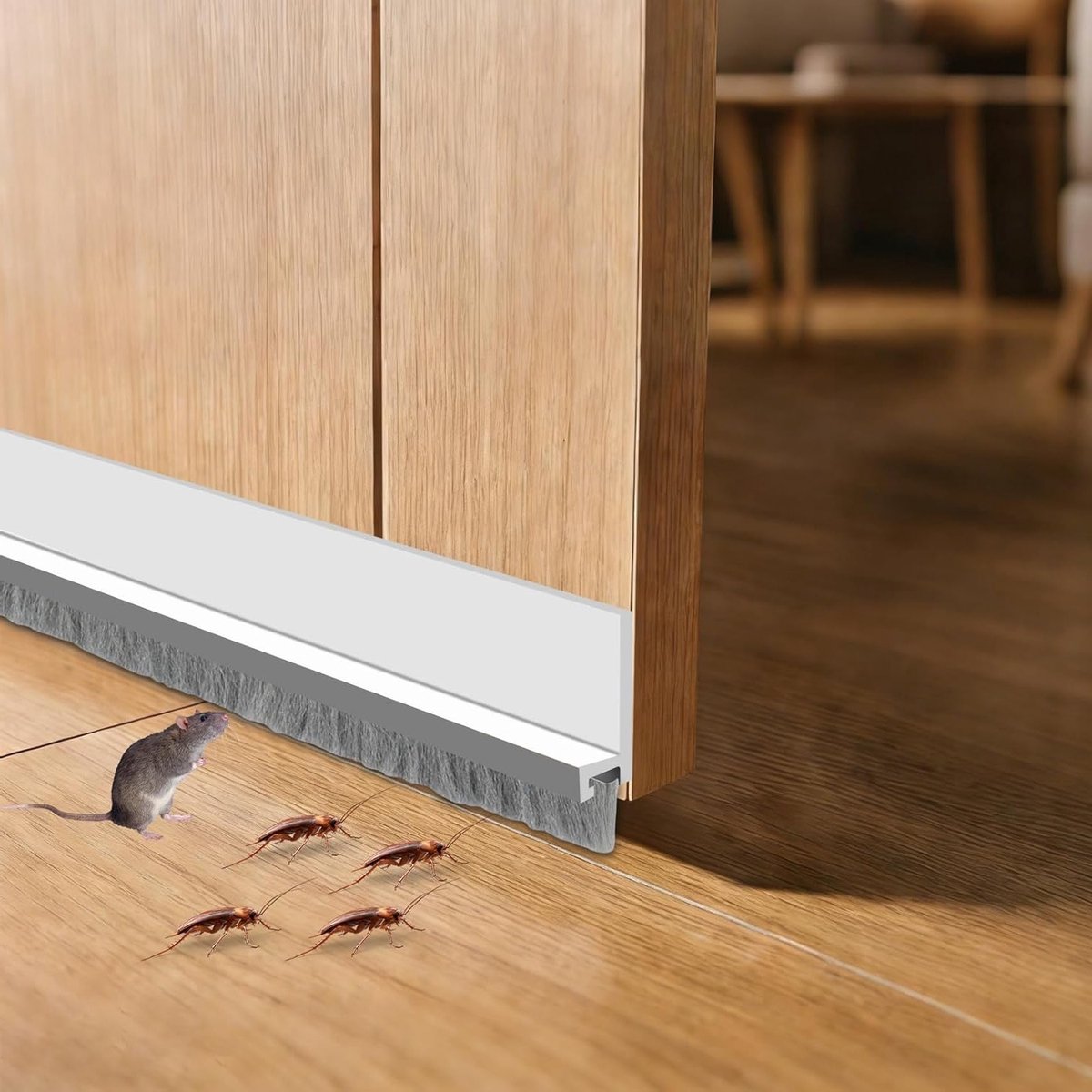 Zelfklevende Dichtingsband voor Deuren - 5 cm Brede Isolatie Tape tegen Koude, Stof en Geluid - Ideaal voor Voordeur, Balkon en Huizen