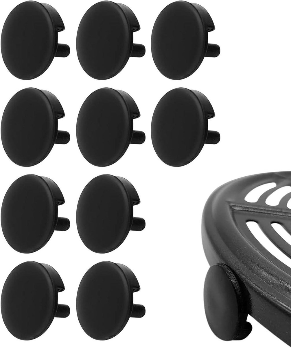 Airfryer Tray Bumpers Beschermdoppen Mand Keuken Apparaat Hittebestendig Siliconen 10 Stuks Zwart
