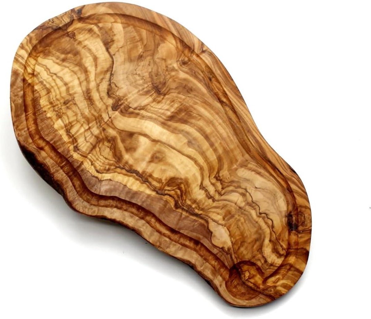 Snijplank Olijfhout - Houten Plank - Keukenwerk - Met Sapgroef - 45 cm - Bruin