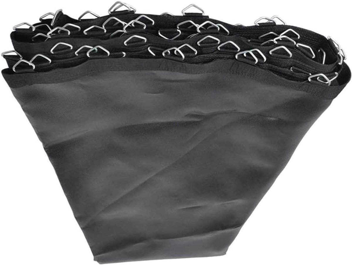 Trampoline Springmat - Vervangend Doek - Buiten Spelen - UV-Bestendig Materiaal - 14ft (80 gespen) - Zwart