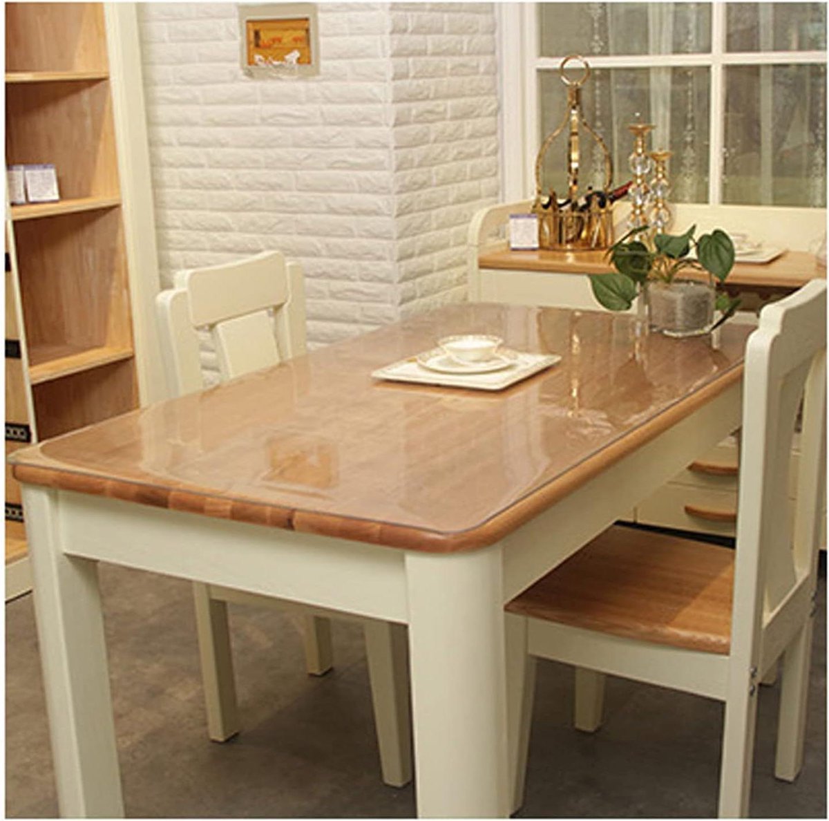 Tafelbeschermer - Onderlegger - Bureau Beschermen - 15 mm dik - 130x130cm - Transparant