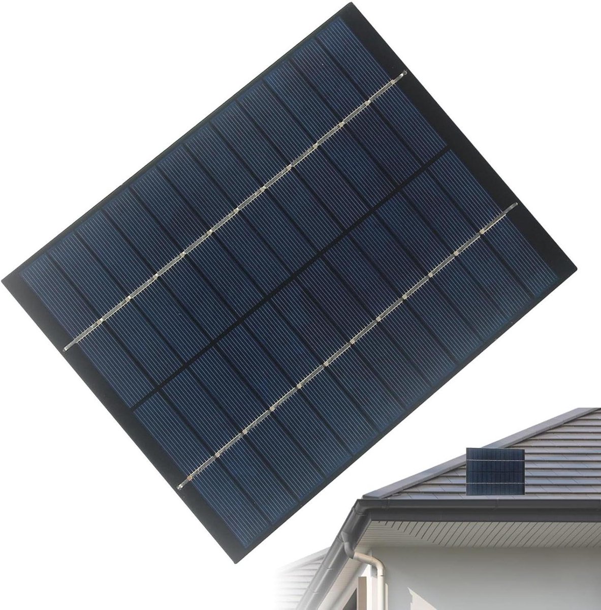 Zonnepaneel - Draagbare Lader - Elektronica Opladen - Hoge Efficiëntie - 24W - Zwart