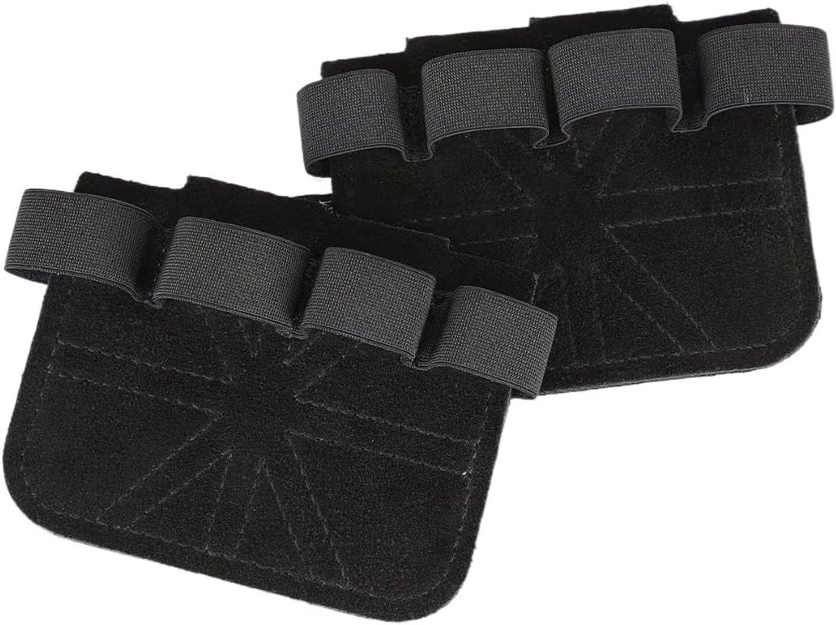 Grip Pads voor Pull-Ups en Krachttraining, Ademend en Antislip met Palm Bescherming, Perfect voor Bodybuilding en Fitness, Set van 2, Zwart