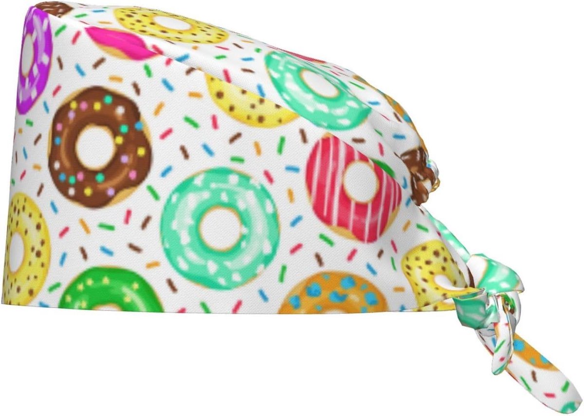 Koksmuts - Werkmuts - Haar Bedekken - Creatieve Prints - 26.5 cm - Multicolor