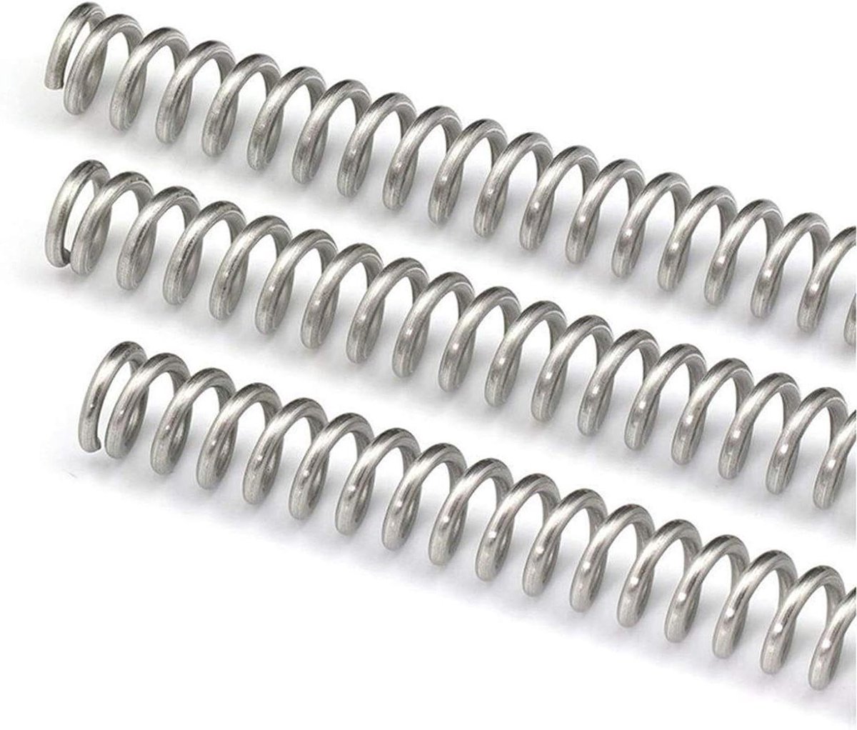 Compressieveren - Y-type veren - Montage en reparatie - Roestvrij staal - 10 stuks - Zilver