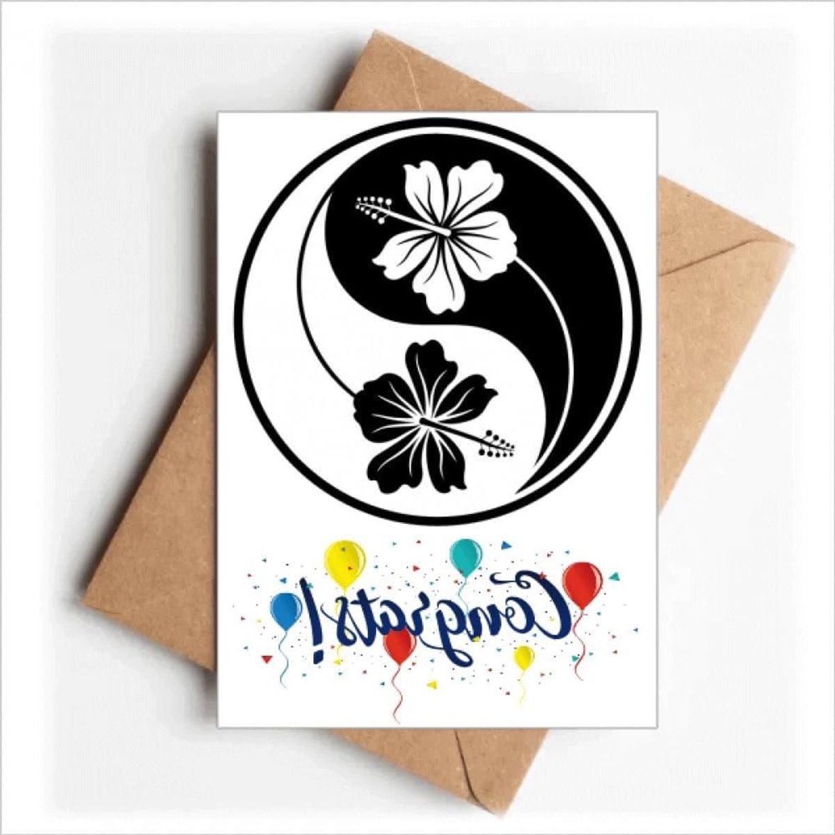 Gefeliciteerd Kaarten - Groeten Enveloppen - Speciale Dag Vieren - Verhoogd Letterontwerp - 10 Stuks - Meerkleurig