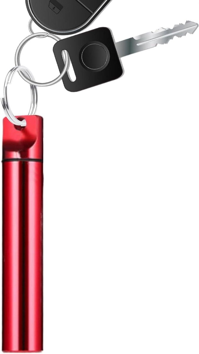 Tandenstoker Houder - Reis Tandenstoker - Hygiënisch Opbergen - Platte Kop Ontwerp - Compact Formaat - Rood