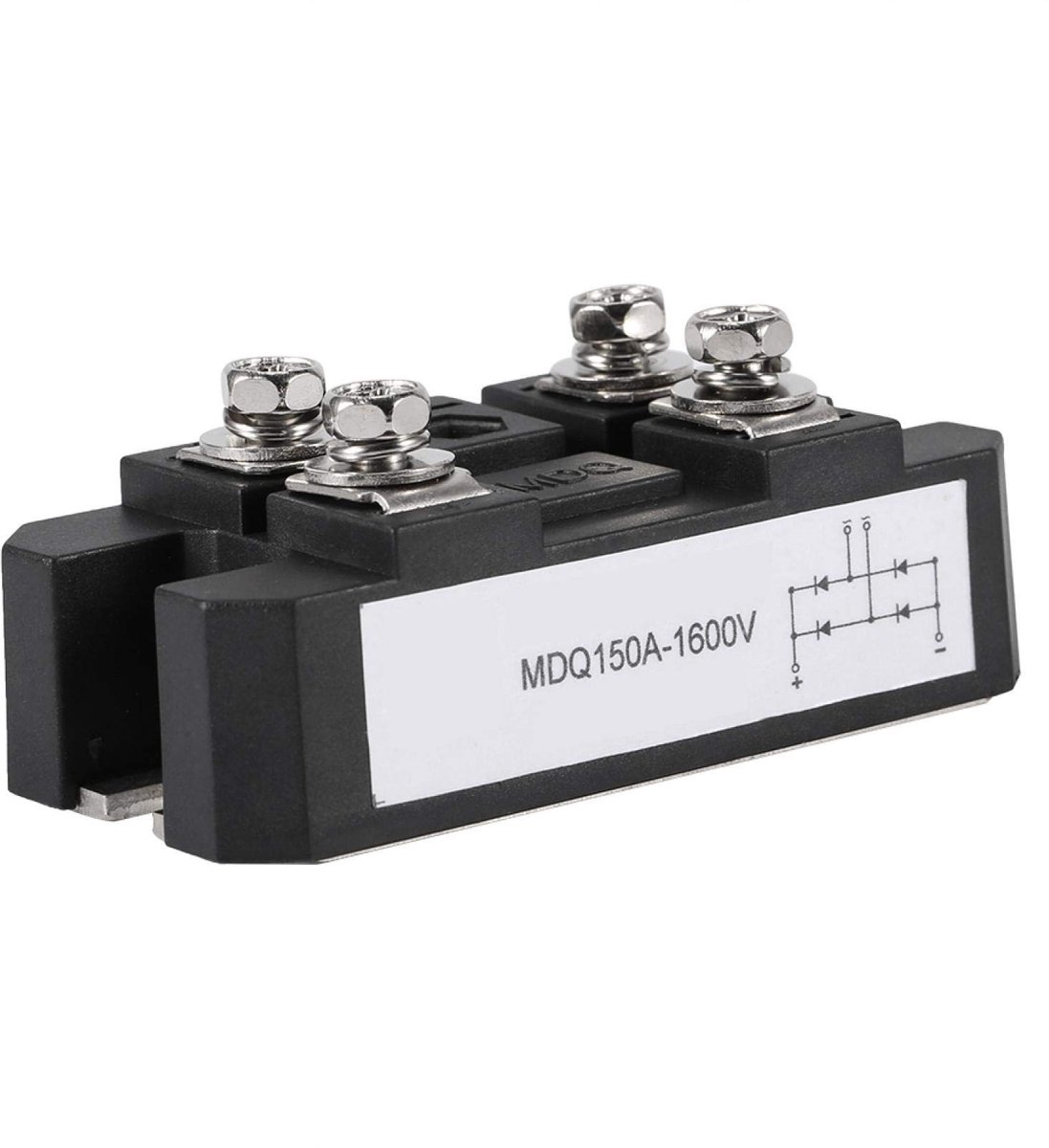 Dailygoods - Zwarte Enige Fase Diode Brug Gelijkrichter 150A