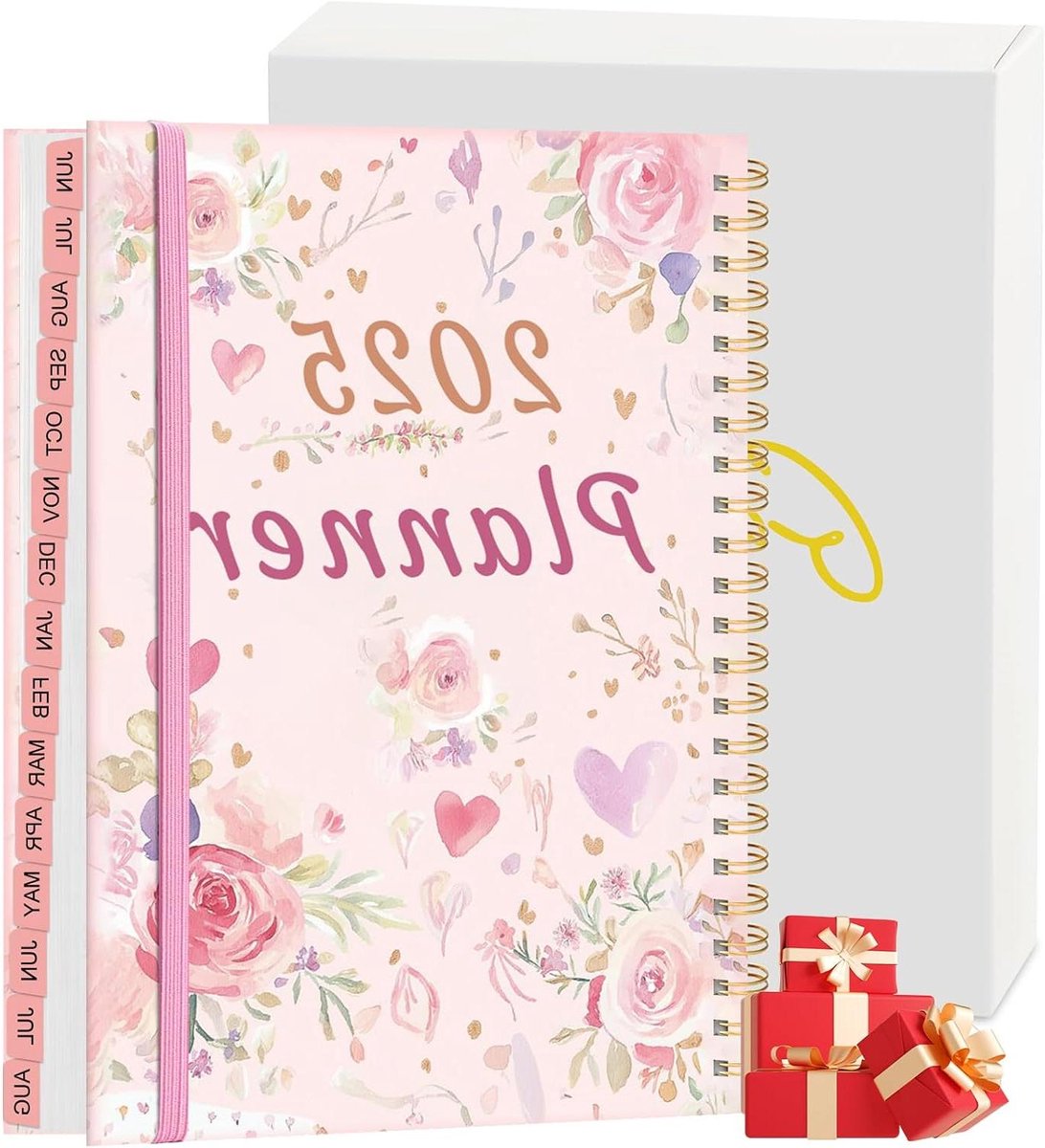 Academische Planner - Week Maand Kalender - Dagelijks Plannen - 15 Maanden Dekking - A5 Formaat - Roze
