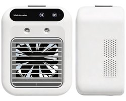 Draagbare mini-airconditioner, USB-voeding, stil, tafelventilator, geschikt voor slaapkamers, kantoren, buiten en andere locaties.