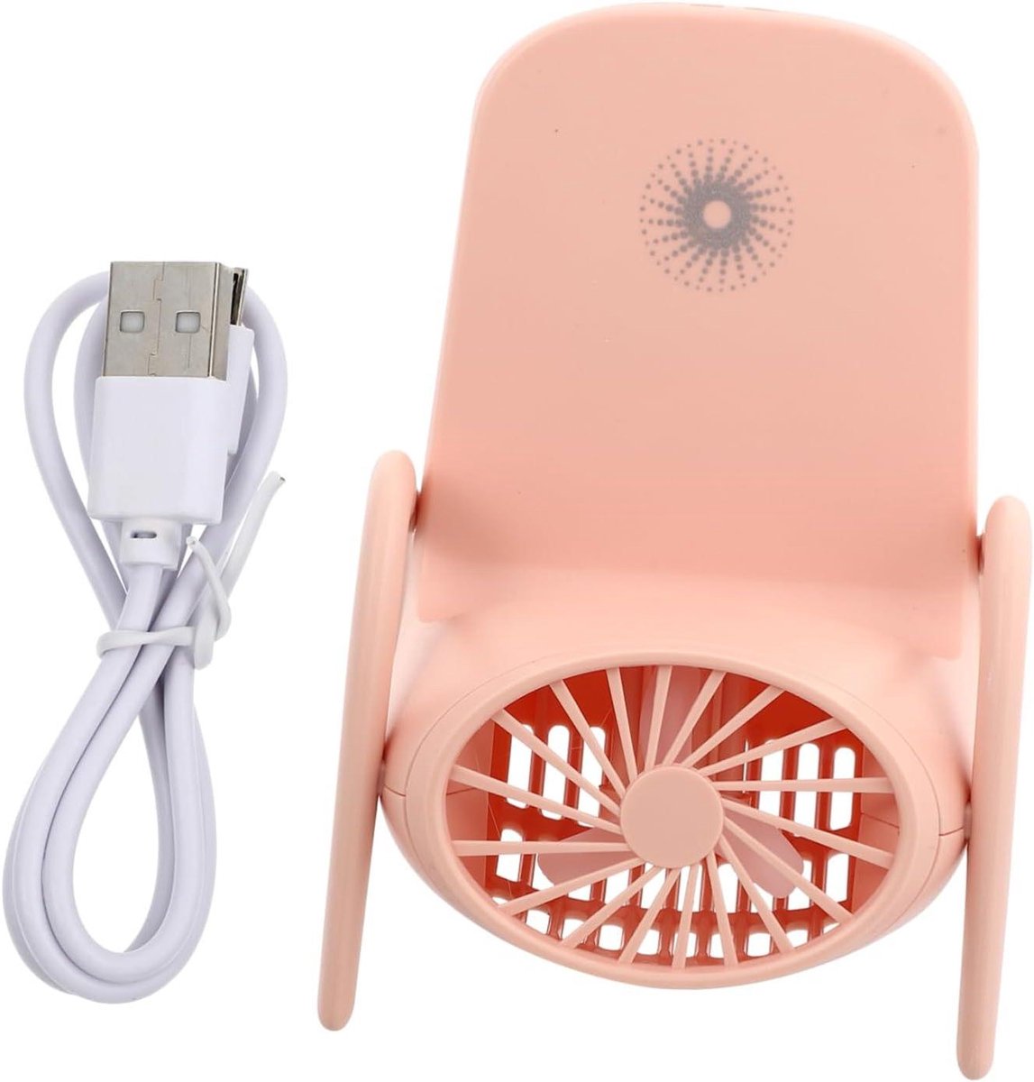 Mini Ventilator - Persoonlijke Koeler - Bureau Gebruik - Drie Snelheden - 11.6CM - Roze