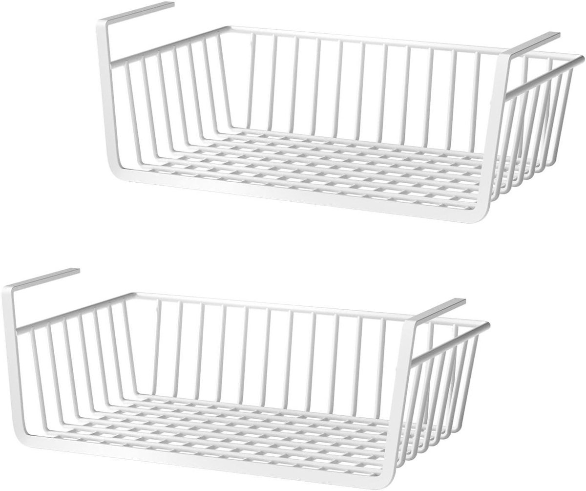 Hangende mand - Onder plank mand - Ruimte organiseren - Metalen constructie - 27x25x14cm - Wit