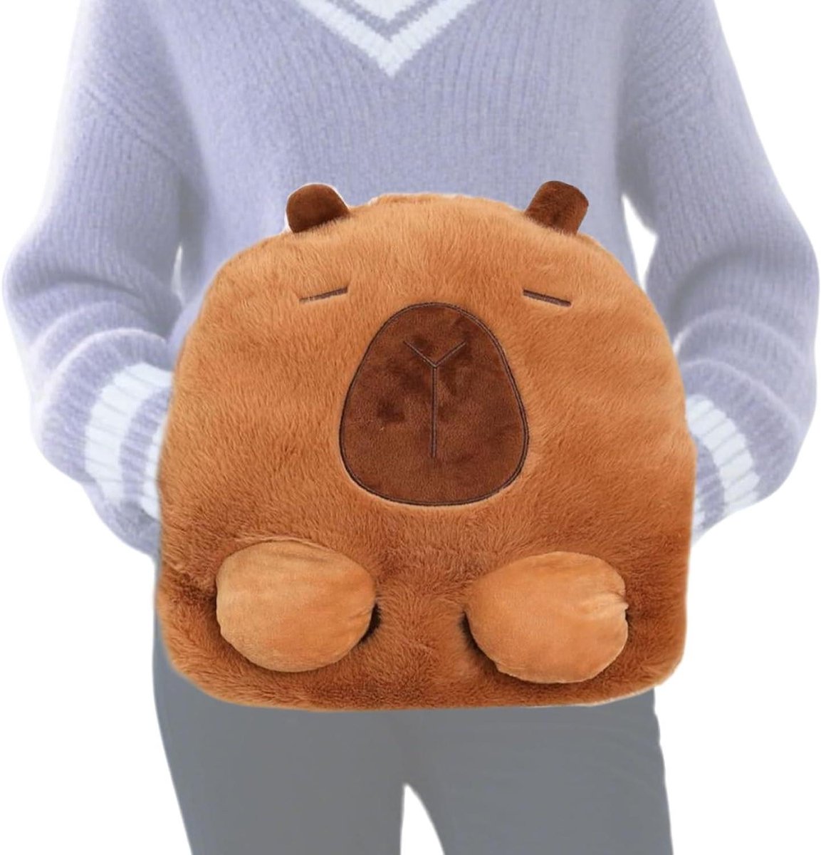 Elektrische Knuffel - Voetverwarmer Kussentje - Warmte Comfort - Dubbele Verwarmingszone - 37x32x8 cm - Dierontwerp