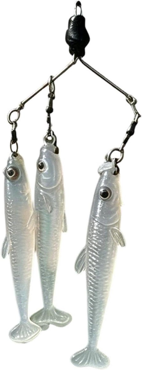 Kunstaas Vis - Flexibele Swimbait - Vissen Roofvis - Natuurlijke School Nabootsing - 75 cm - Meerdere Kleuren