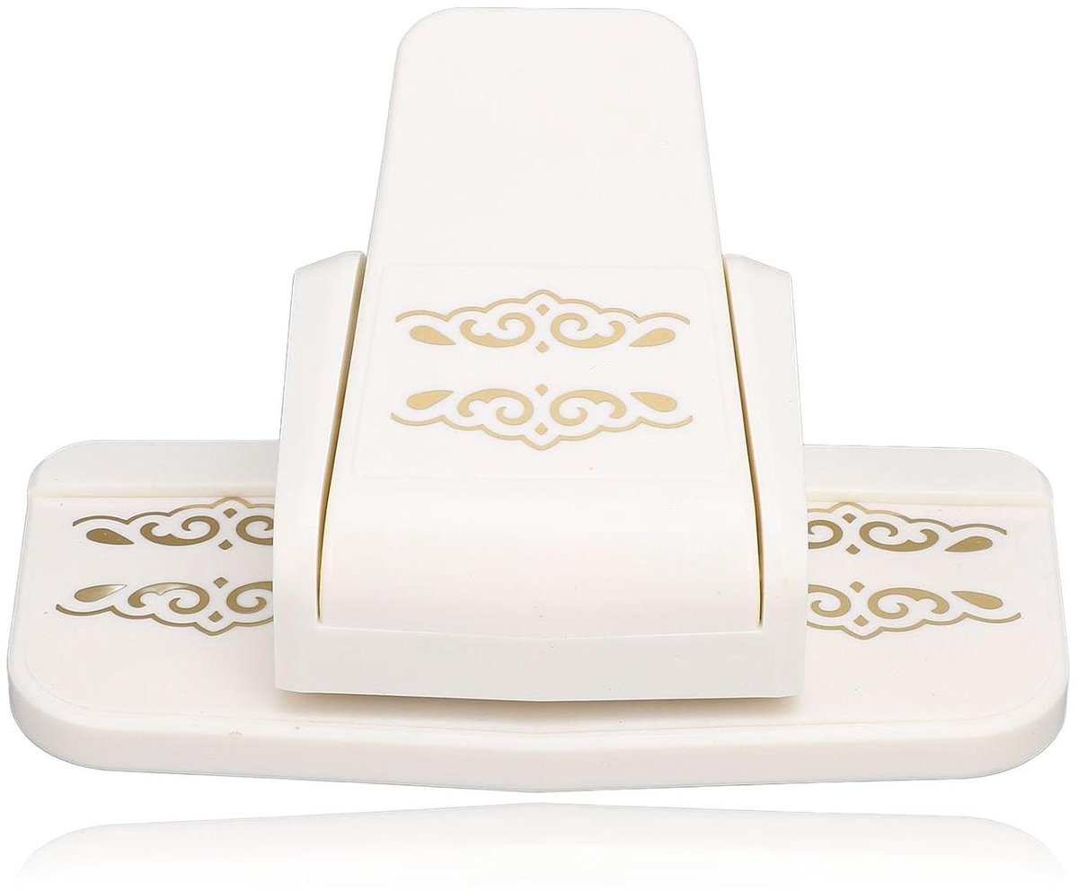 Papier Punch - Hoekpons Knip - Kaarten Maken - Uniek Kantpatroon - Groot Formaat - Zilver Grijs